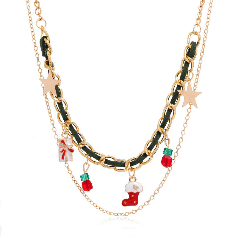 Product Christmas Multi-layer Necklace