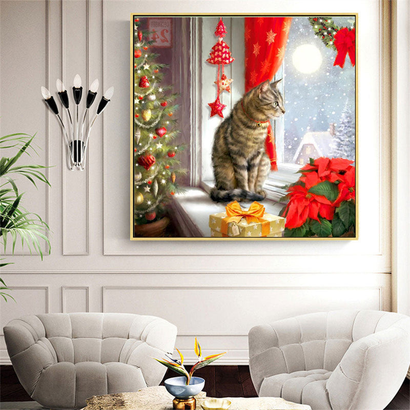 Product Christmas Cute Pet Theme 5D Diamond Painting