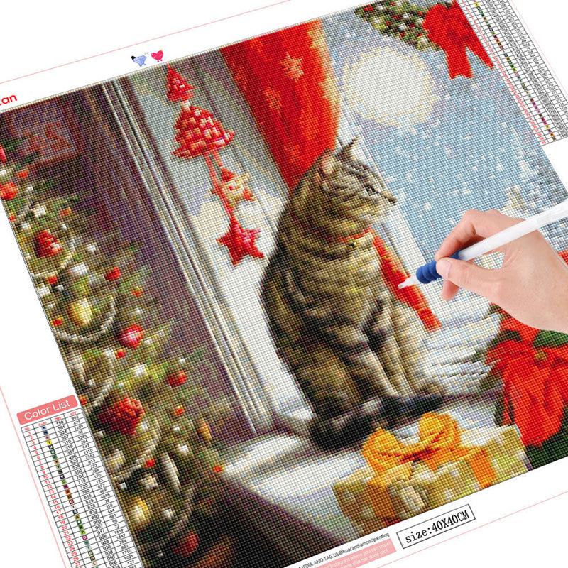 Product Christmas Cute Pet Theme 5D Diamond Painting