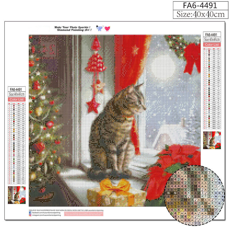 Product Christmas Cute Pet Theme 5D Diamond Painting